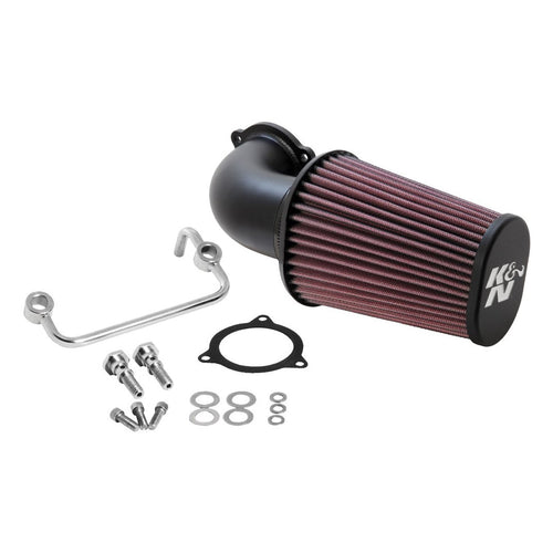 Cold Air Intake Kit K&N: Guaranteed to Increase Horsepower: Fits 2008-2017 HARLEY DAVIDSON (Softail, Heritage, Fat Boy, Breakout, Police, Ultra, Street Glide, other select models)57-1122