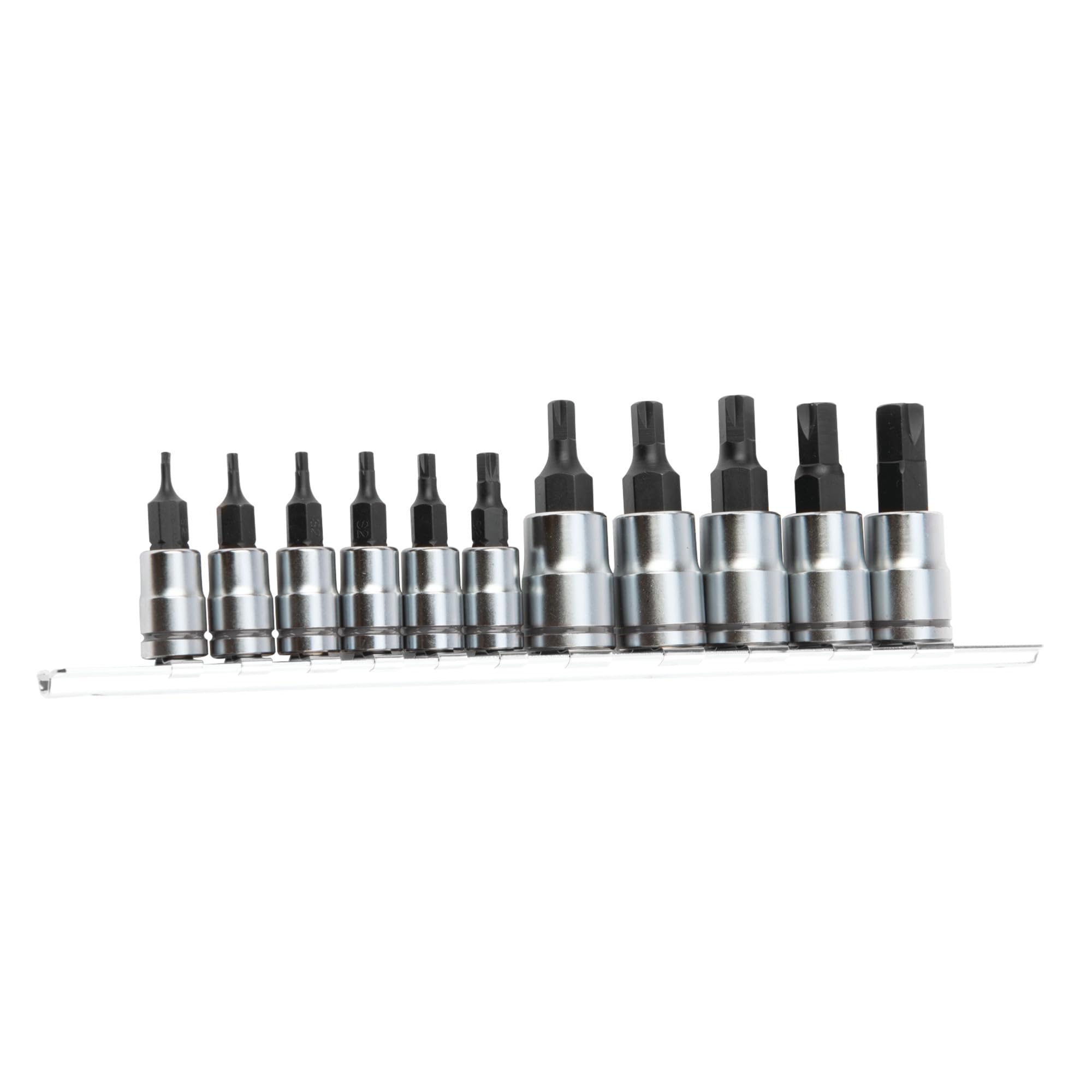 W38791 Performance Tool 11 pc. X-Trax Metric Hex Bit Set - Precision Machined Bits for Reliable Grip and Enhanced Performance