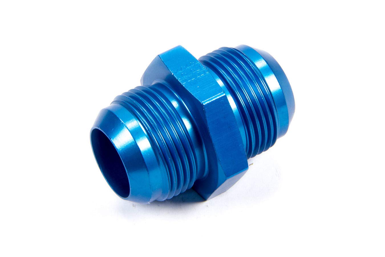 Fragola Adapter, Fitting, Straight, 16 AN Male to 16 AN Male, Aluminum, Blue Anodized, Each