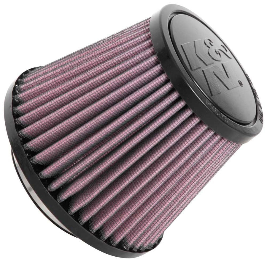 High-Flow K&N Original Lifetime Universal Clamp-On Air Filter: High Performance, Premium, Washable: Flange Diameter: 2.75 In, Filter Height: 4 In, Flange Length: 0.75 In, Shape: Round Tapered, RU-5128