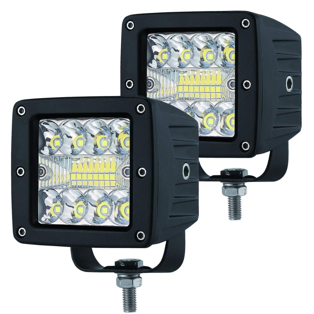RACESPORT ECO-LIGHT LT Race Sport Lighting RS3X3FECO High Power FLUSH MOUNT Style Auxiliary Lights (Sold as Pairs)