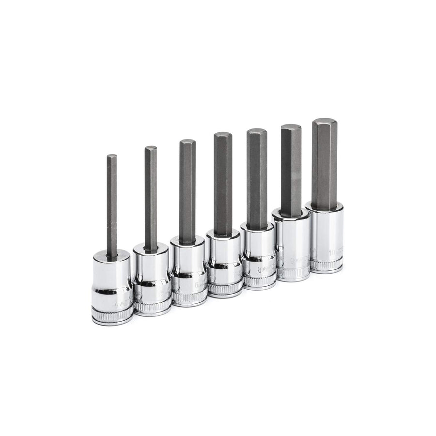 3/8" Drive GEARWRENCH 7 Pc. Mid-Length Hex Bit Socket Set, Metric - 82546