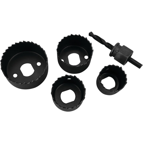 Interchangeable Arbor Performance Tool 1460 with Four Hole Saw Sizes: 1 1/4-Inch, 1 1/2-Inch, 1 3/4-Inch and 2 1/8-Inch, Ideal for Woodworking and DIY Projects