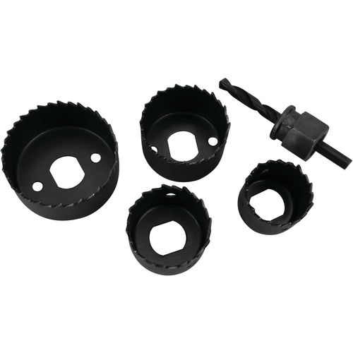 Interchangeable Arbor Performance Tool 1460 with Four Hole Saw Sizes: 1 1/4-Inch, 1 1/2-Inch, 1 3/4-Inch and 2 1/8-Inch, Ideal for Woodworking and DIY Projects