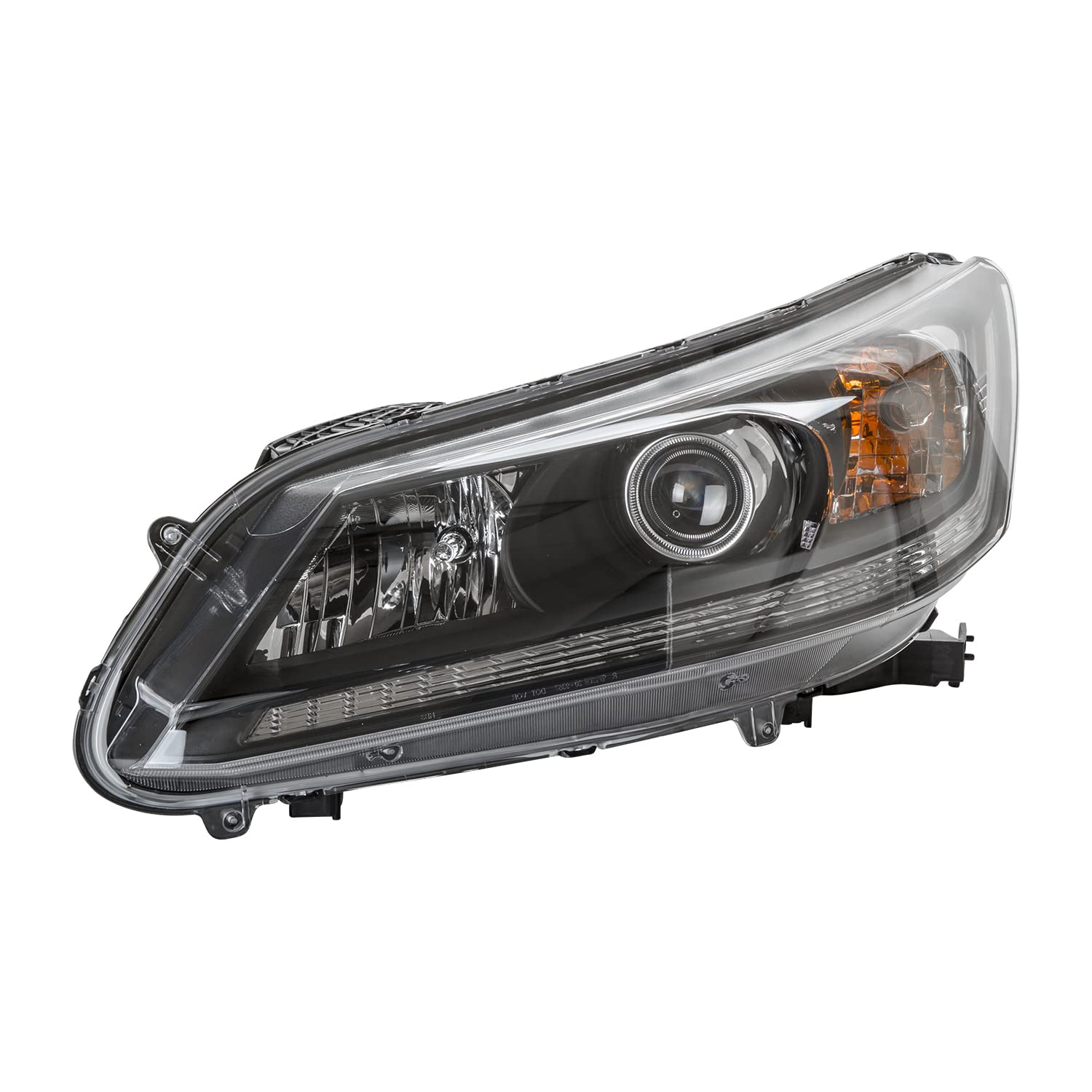 Left TYC Headlight Assembly Compatible with 2013-2015 Honda Accord
