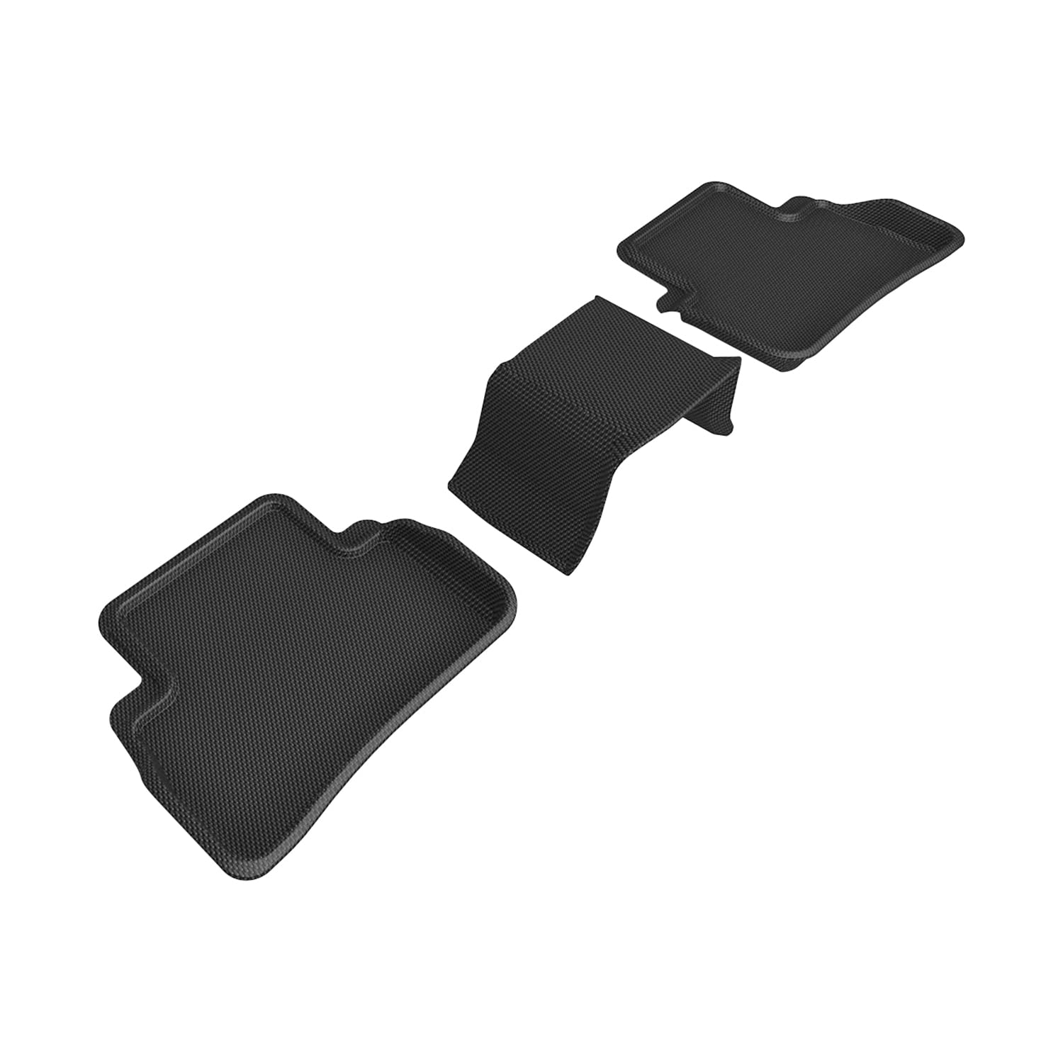 Kagu 3D MAXpider Custom Fit Floor Mat (Black) Compatible with Mercedes-Benz C-Class Sedan (W206) 2022-2026 - Second Row