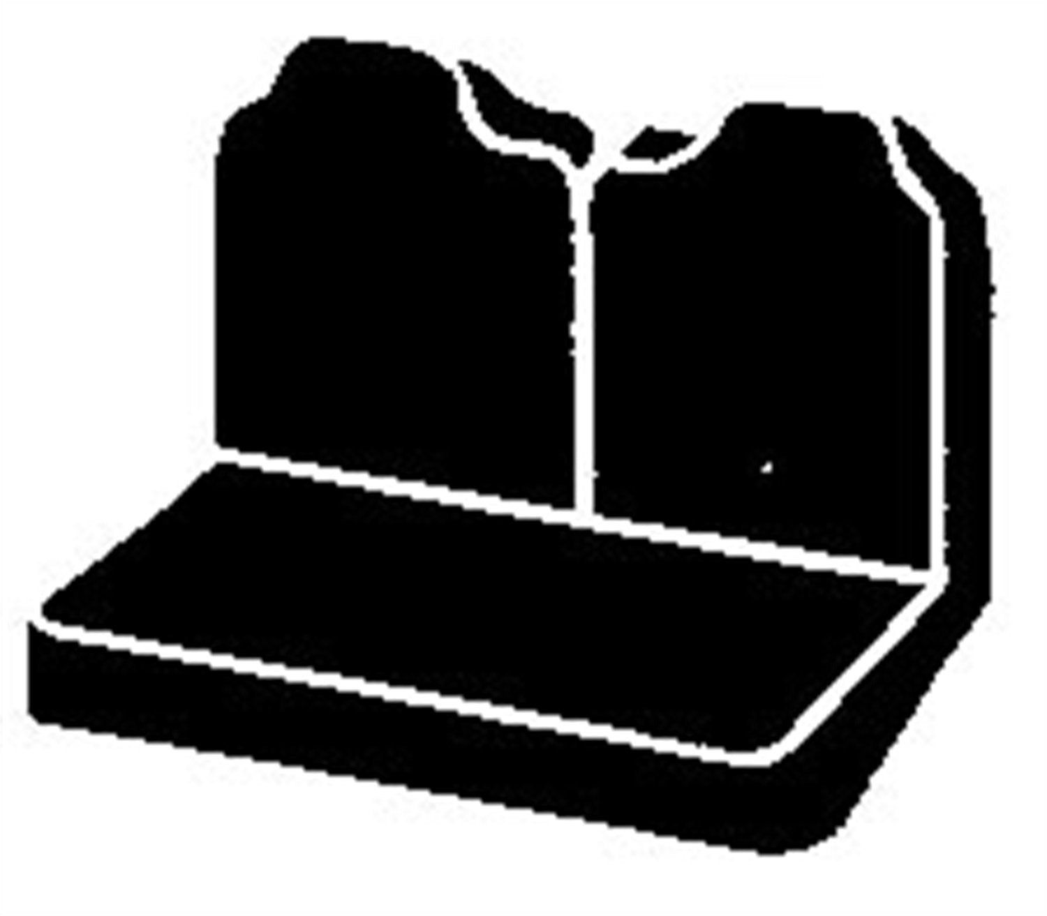 Custom Fit FIA TR47-5 BLACK Front Seat Cover Split Seat 40/60 - Saddle Blanket, (Black)