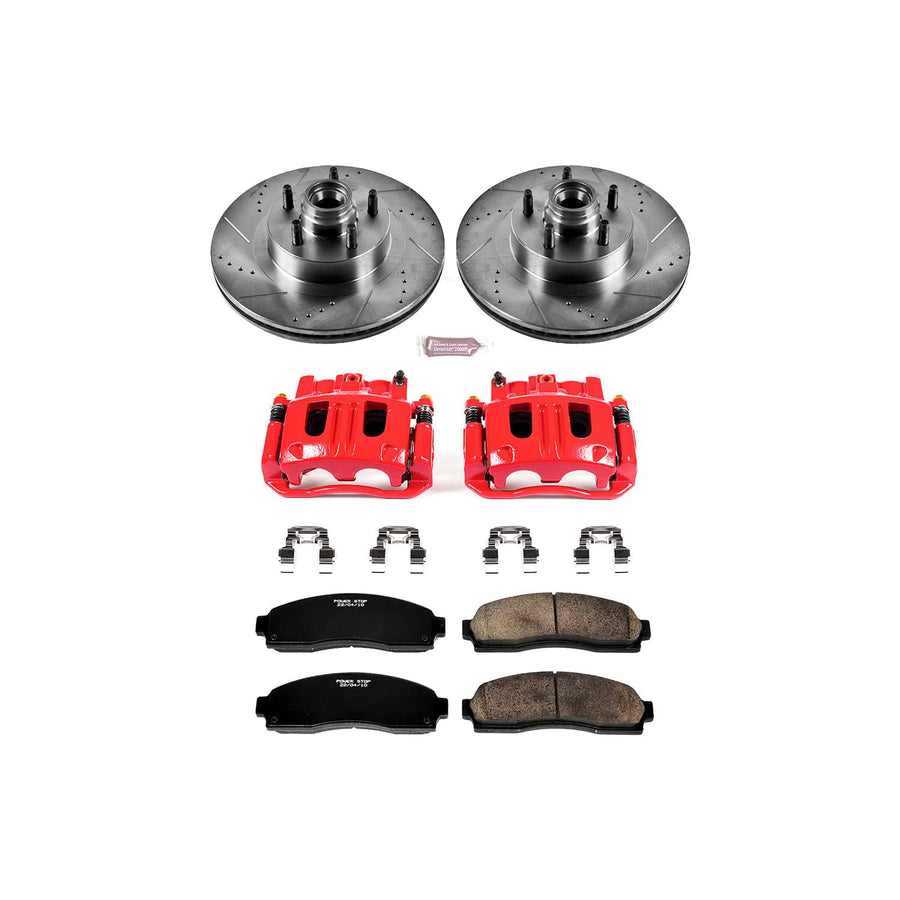 Power Stop Z23 KC1920A Evolution Sport Performance 1-Click Brake Kit with Caliper For Ford Explorer Sport Trac 2003-2005 [Model Specific]