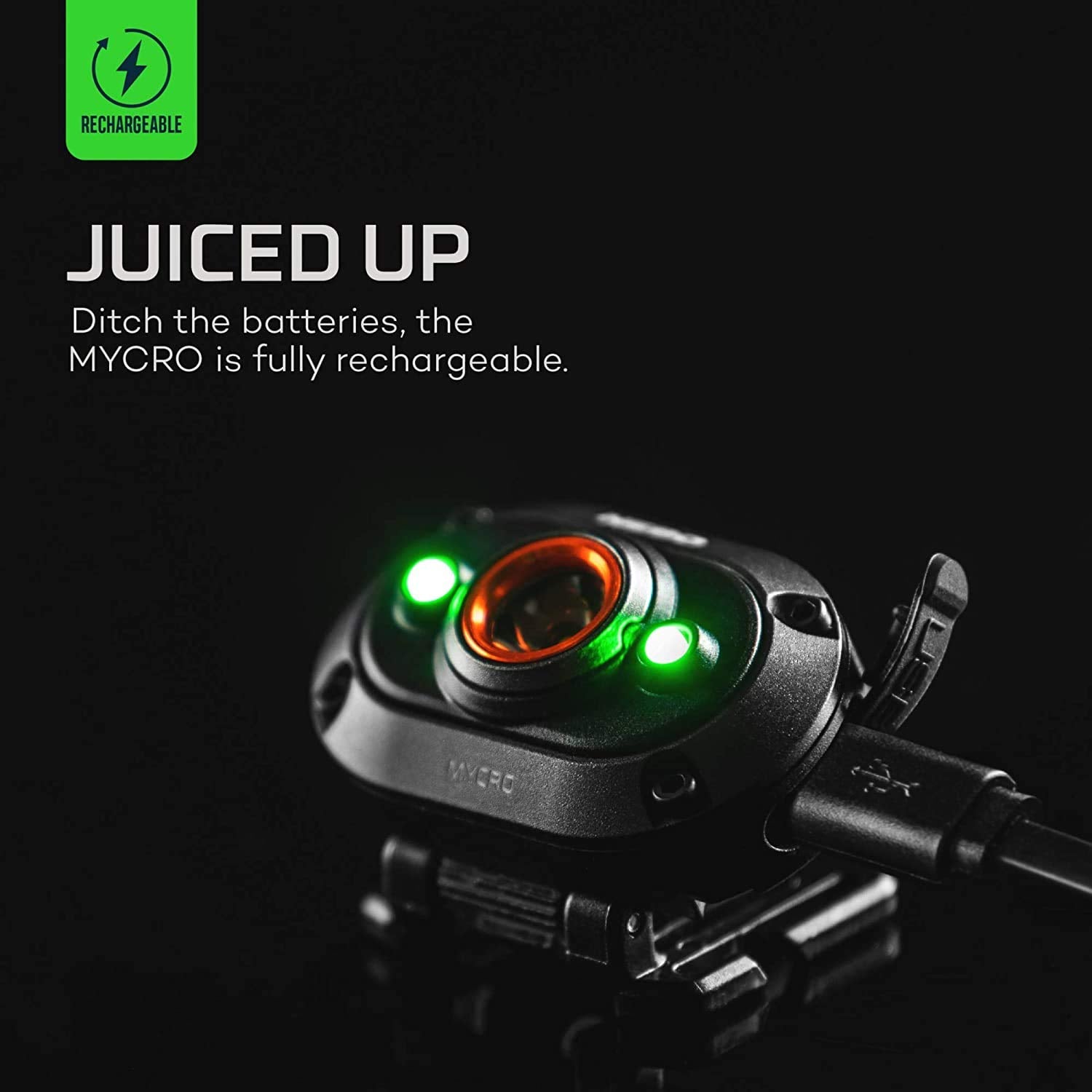 NEBO 400 MYCRO Rechargeable Headlamp | 400 Lumens, 6 Light Modes, Water Resistant, Detachable Hat Clip, Super Bright Head Lamp for Camping & Hiking, Includes Micro USB Charging Cable