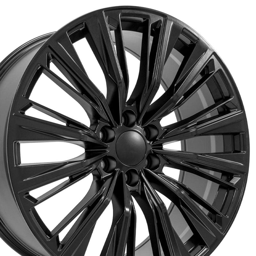 24 Inch OE Wheels CA93 Rim Fits Escalade-V Series Style 6x139.7 24x10 Satin Black - Hollander 4869 (1)