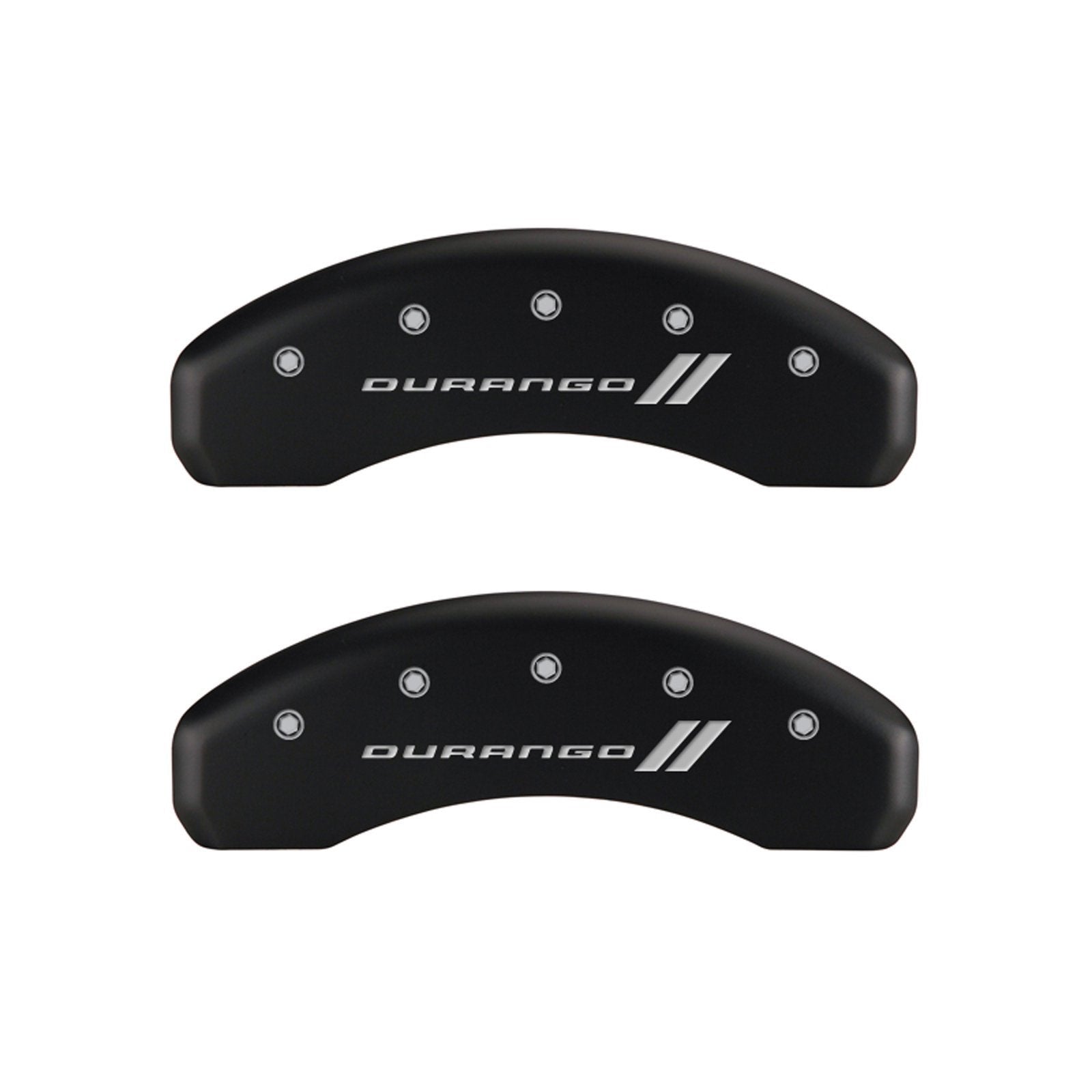 Durango ll MGP Caliper Covers 12197SDGOMB Engraved Caliper Cover with Matte Black Powder Coat Finish and Silver Characters, (Set of 4)