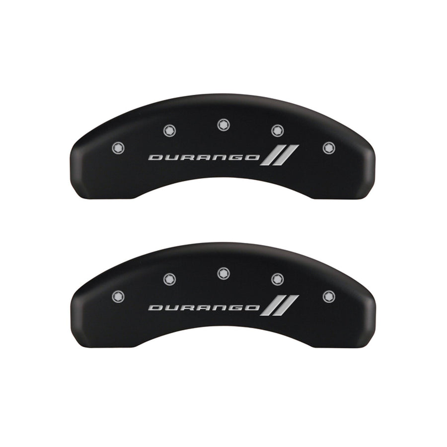 Durango ll MGP Caliper Covers 12197SDGOMB Engraved Caliper Cover with Matte Black Powder Coat Finish and Silver Characters, (Set of 4)