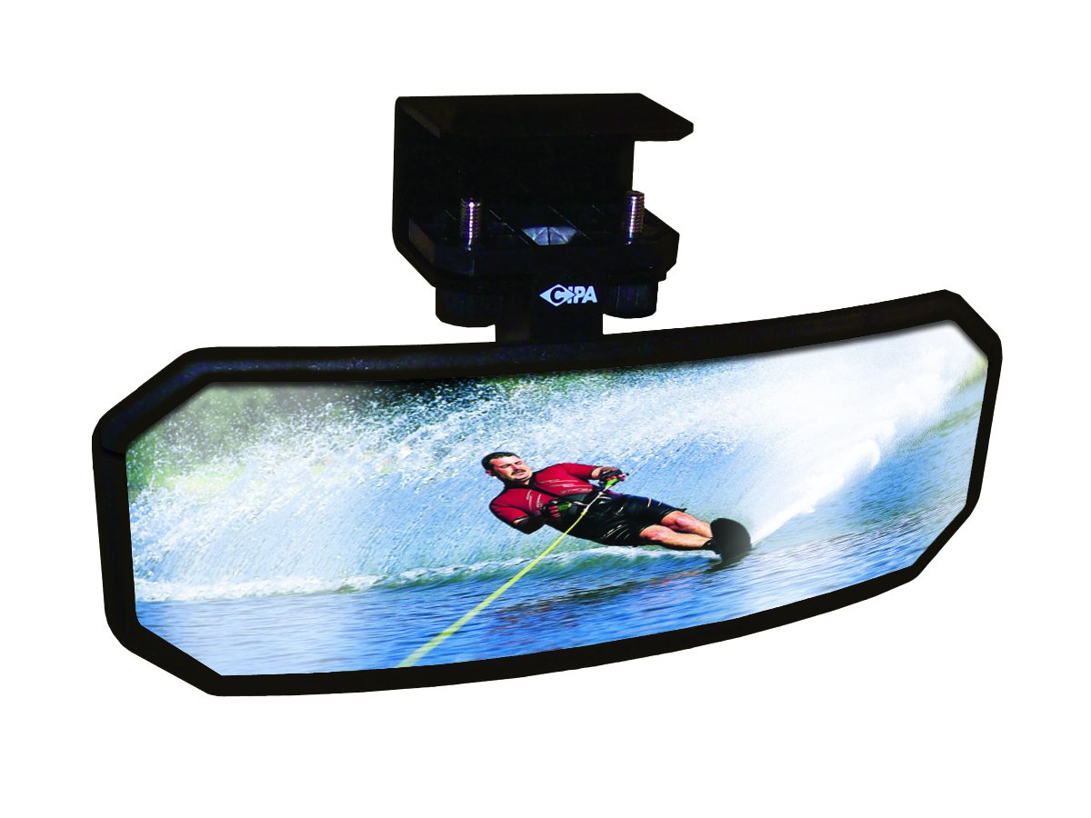 CIPA Economy 2.5" x 8" Marine Mirror, Black 11119