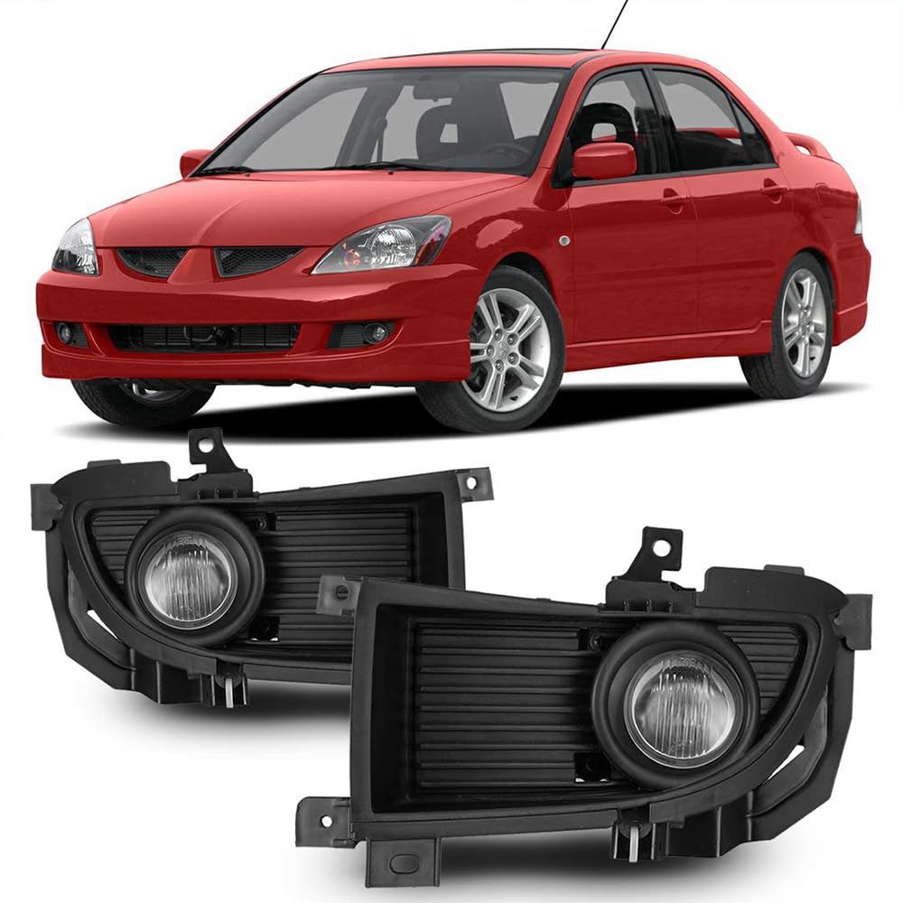 OEM Series Winjet Fit for Mitsubishi Lancer 2004 2005 2006 Driving Fog Lights + Switch + Wiring Kit