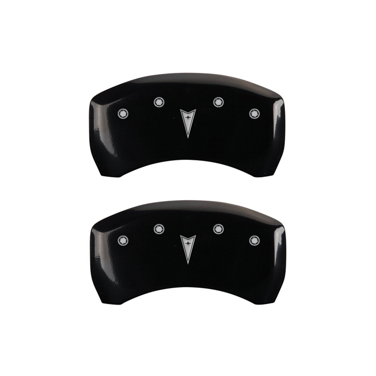Caliper Covers MGP 18025SPONBK with Black Powder Coat Finish, (Set of 4)