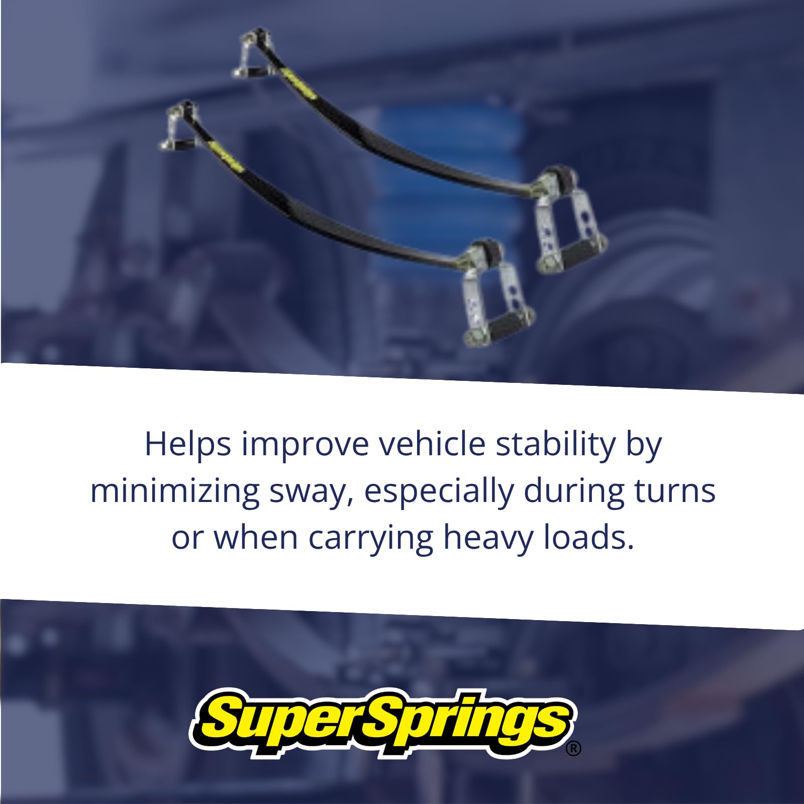 SuperSprings SSA10 for Chevrolet|GMC Silverado|Sierra 2500|3500, RAM 2500, RAM 3500, Ford F-250|F-350, Black, 4,000 lbs.