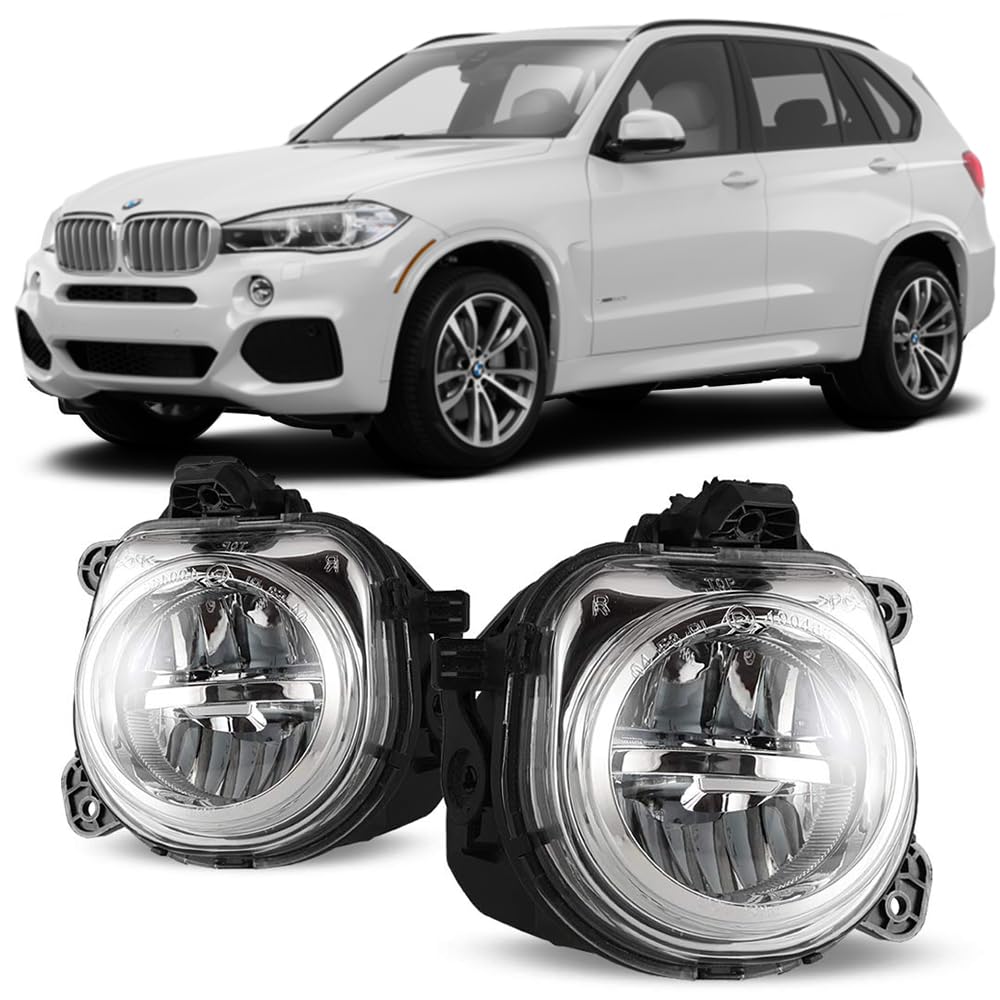 Winjet Driving LED Fog Lights Compatible with [2014 2015 2016 2017 2018 BMW X3 X4 X5 X6]