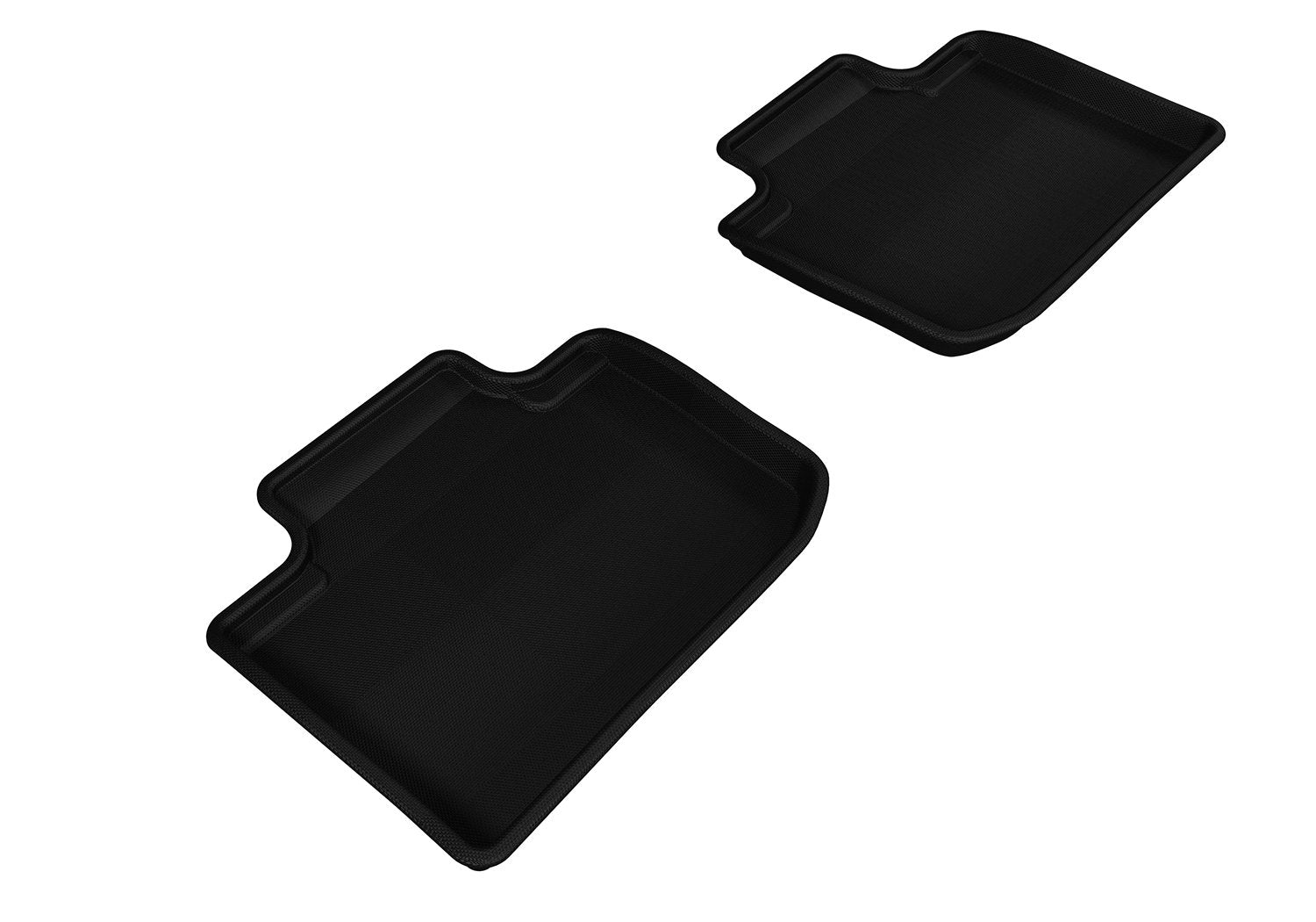 3D MAXpider KAGU Custom Fit Floor Mat (BLACK) Compatible with LEXUS IS 2014-2023 - Second Row