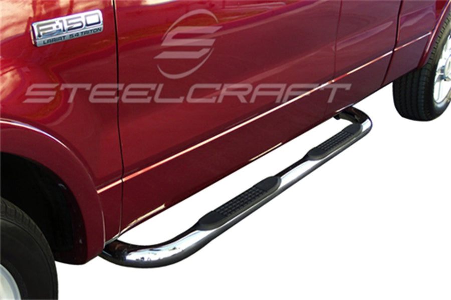 3 in. Round Side Bar Steelcraft Black Powdercoat 3 in. Round Side Bar