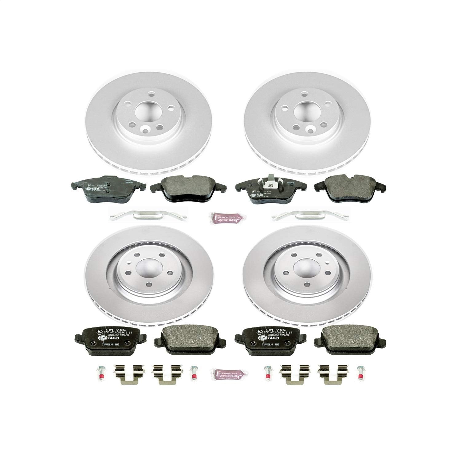 Euro-Stop Brake Kit Power Stop ESK5610 For Volvo S80 2007-2008 [Model Specific]