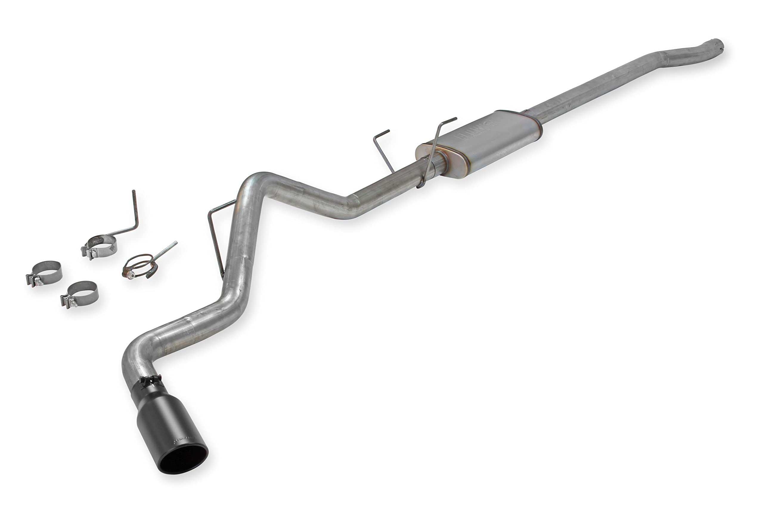 Flowmaster FlowFX 717867 Cat-Back Exhaust Kit 3 Inch 409 Stainless Steel 4.5 Inch Black Ceramic Coated 304 Stainless Steel Tip Compatible with 2003-2012 Dodge Ram 2500/3500 5.7L 2/4WD all Wheelbases