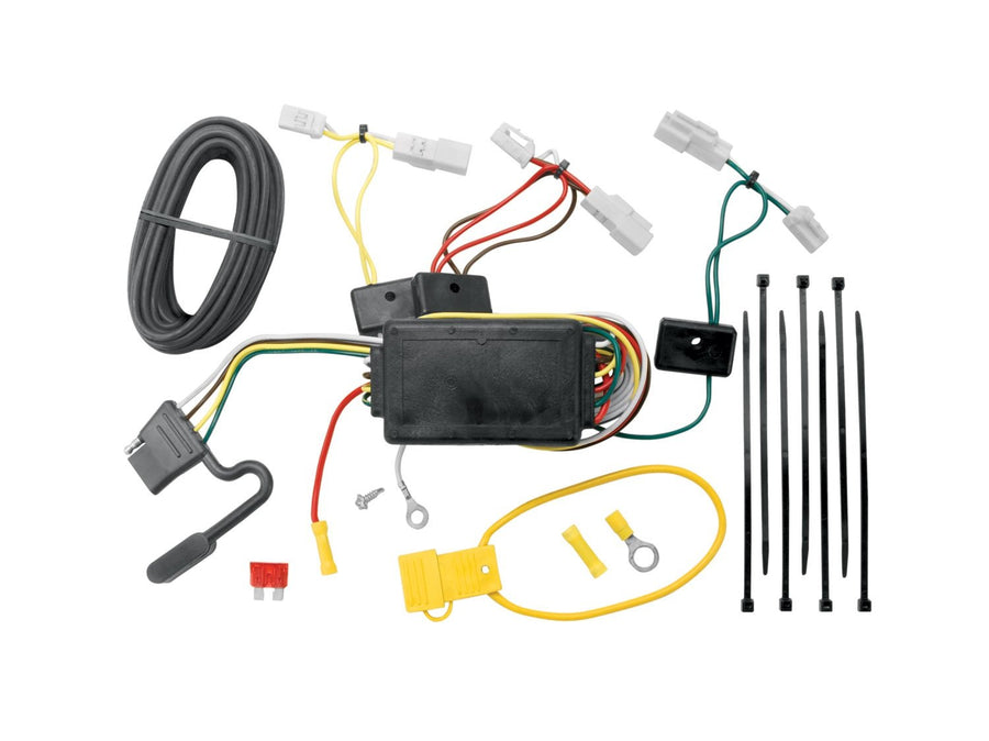 Tekonsha T-One® 118405 T-Connector Harness, 4-Way Flat, w/Circuit Protected ModuLite® Module, Compatable with 2014-2018 Mazda 3, 2003-2008 Mazda 6, 2007-2012 Mazda CX-7, 2007-2017 Toyota Camry, 2014-2019 Toyota Corolla, 2007-2014 Toyota FJ Cruiser Black
