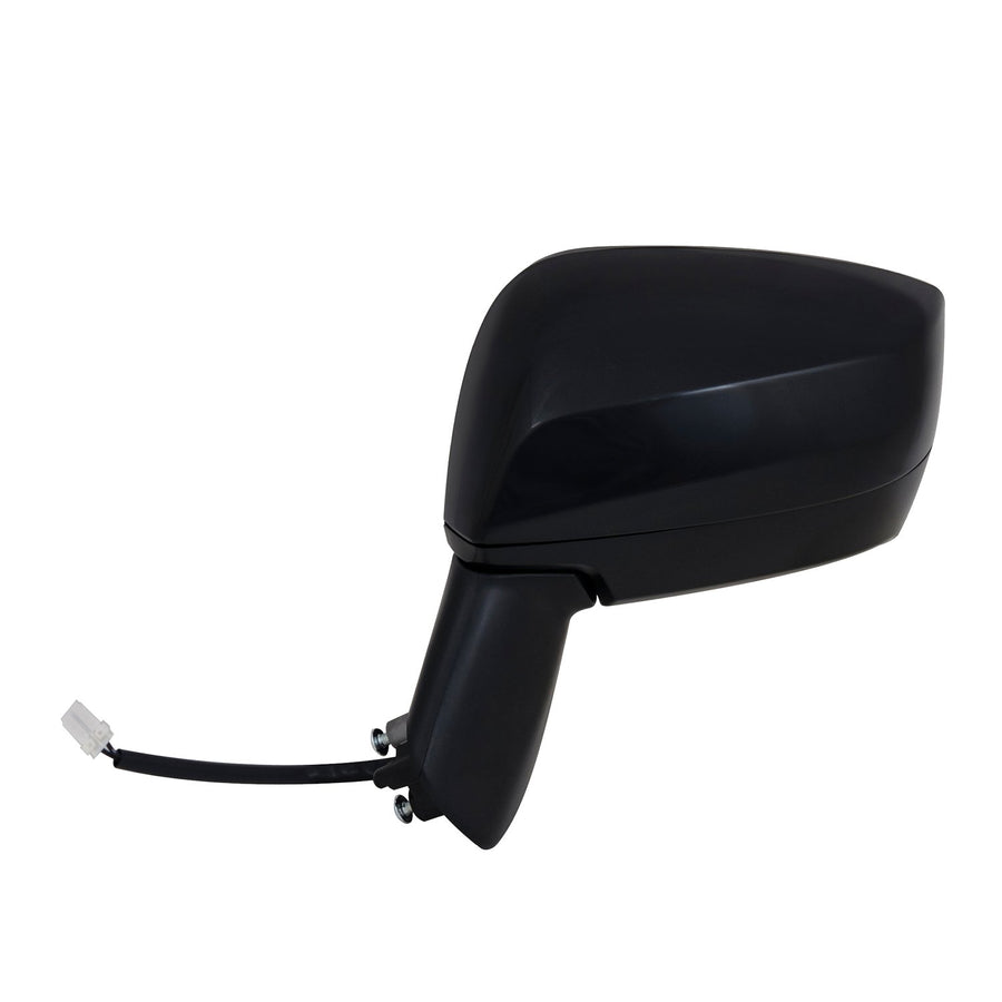 Mirror Driver Side for Subaru Crosstrek, Hybrid, Impreza Sedan/Wagon, WRX, Textured Black w/PTM Cover, Foldaway, Heated Power