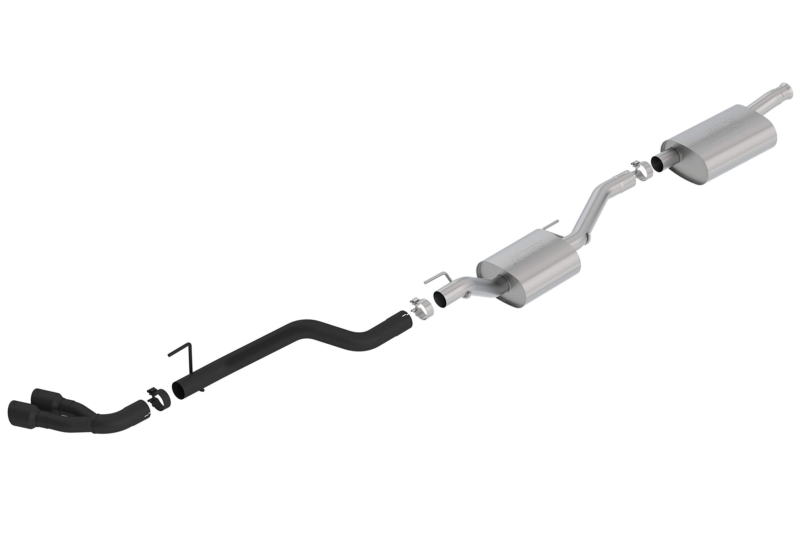 Cat-Back BORLA Performance Exhaust System for 2020-2023 Jeep Gladiator JT 3.6L V6 Automatic/Manual Transmission 4 Wheel Drive 4 Door Crew Cab