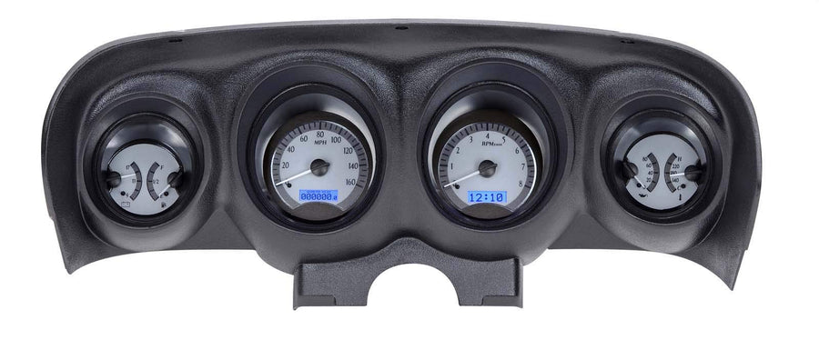 1969 Ford Mustang Restoration Performance VHX System, Silver Face - Blue Display