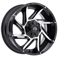 422 Vision Prowler 20x9 6x135 +12mm Black/Machined Wheel Rim 20" Inch