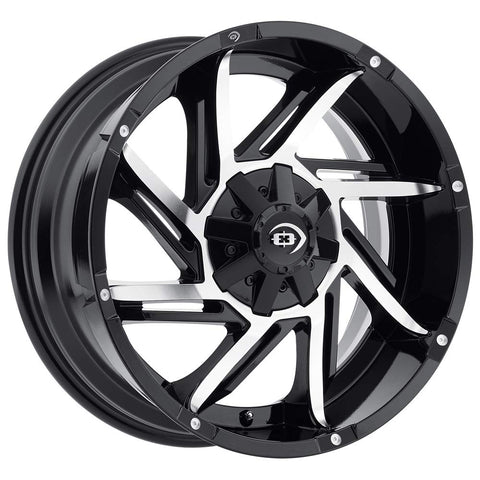 422 Vision Prowler 20x9 6x135 +12mm Black/Machined Wheel Rim 20" Inch