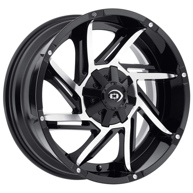 422 Vision Prowler 20x9 6x135 +12mm Black/Machined Wheel Rim 20" Inch