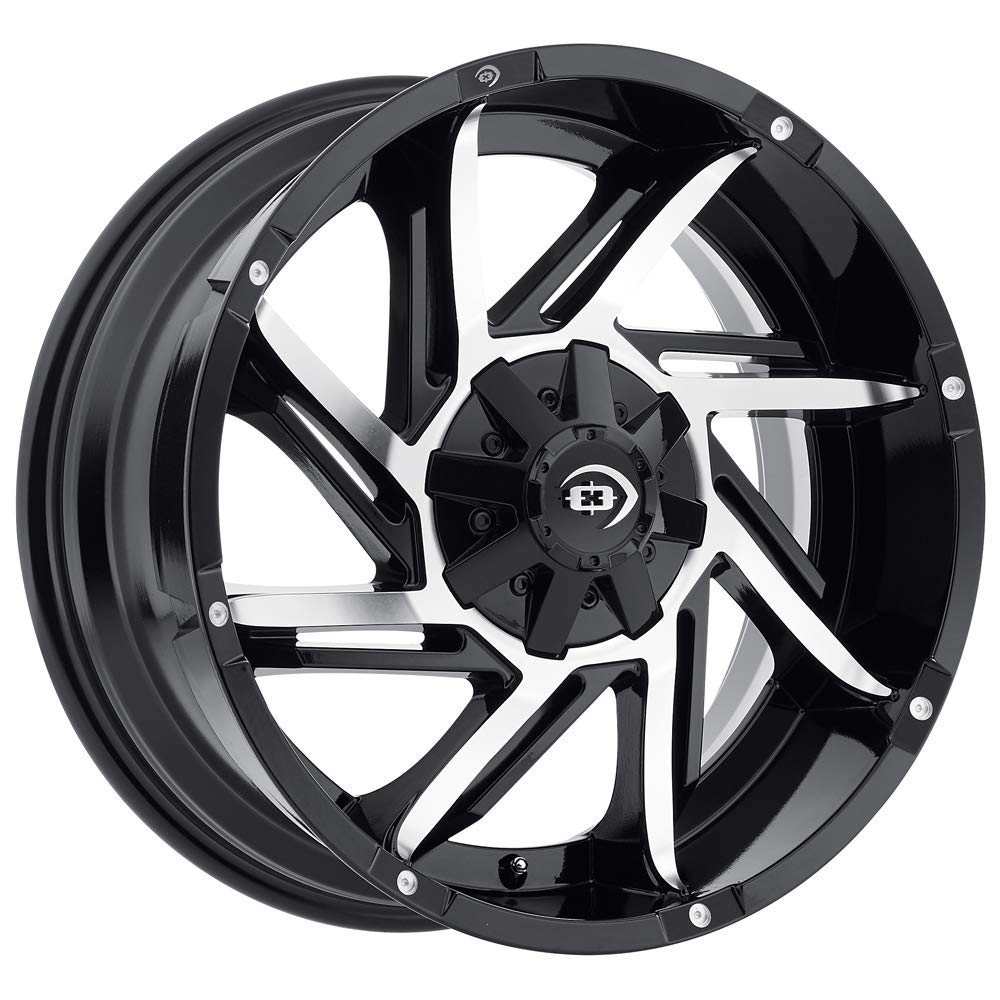 422 Prowler Vision 20x9 5x5.5"/5x150 +12mm Black/Machined Wheel Rim 20" Inch