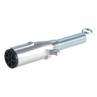 7-Pin Round CURT Trailer-Side Wiring Harness Socket with Spring