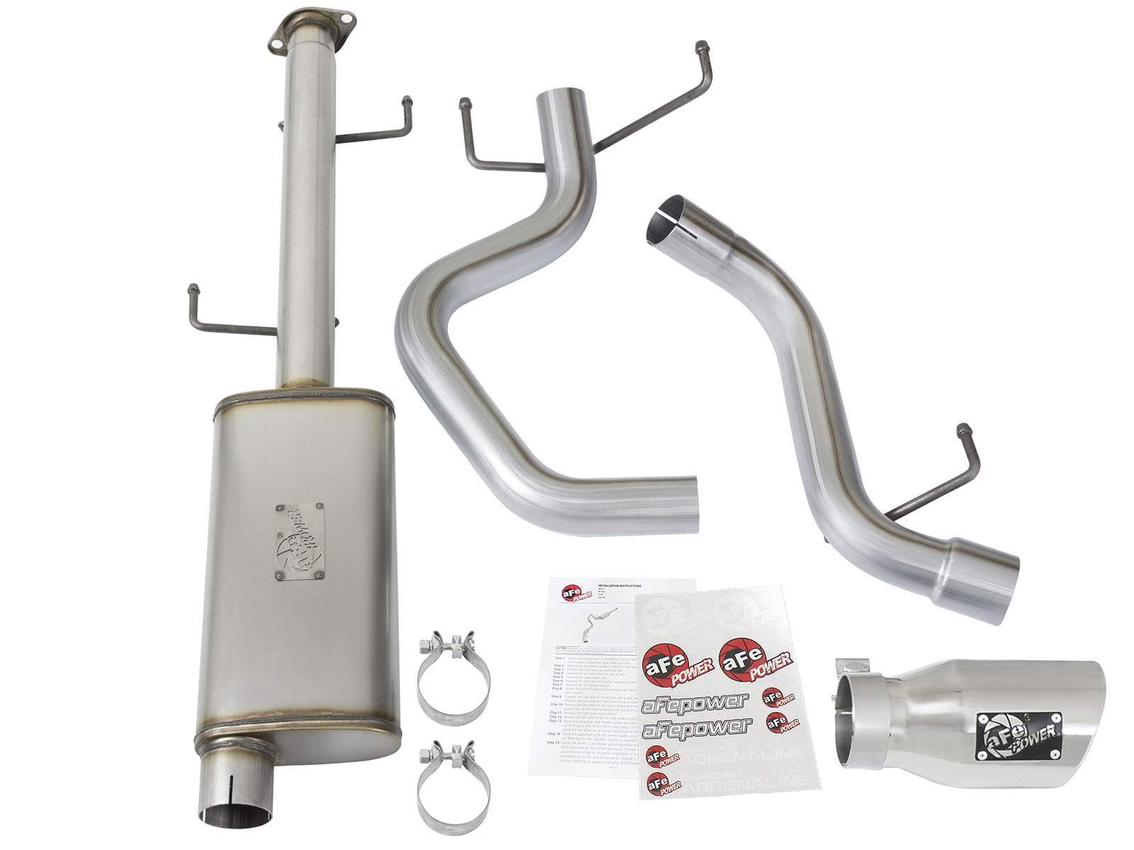 MACH Force-Xp aFe Power Performance Exhaust System (forToyota cat-Back, 2-1/2", Stainless)