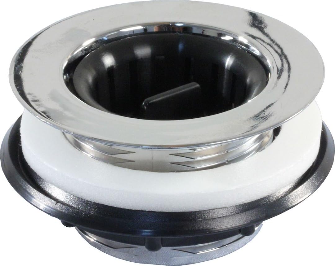 Strainer JR Products 95035 with Threaded Basket - Chrome