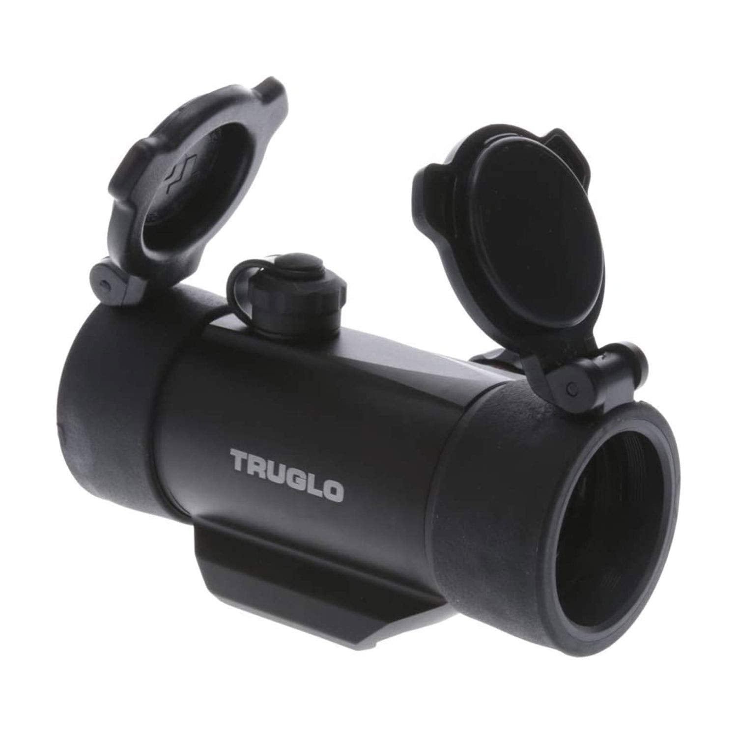 Dual-Color TRUGLO 1x30mm 5-MOA Hunting Durable Lightweight Waterproof Fogproof Shock Resistant Adjustable Aluminum Red / Green Dot Sight Flip-Up Lens Caps Included