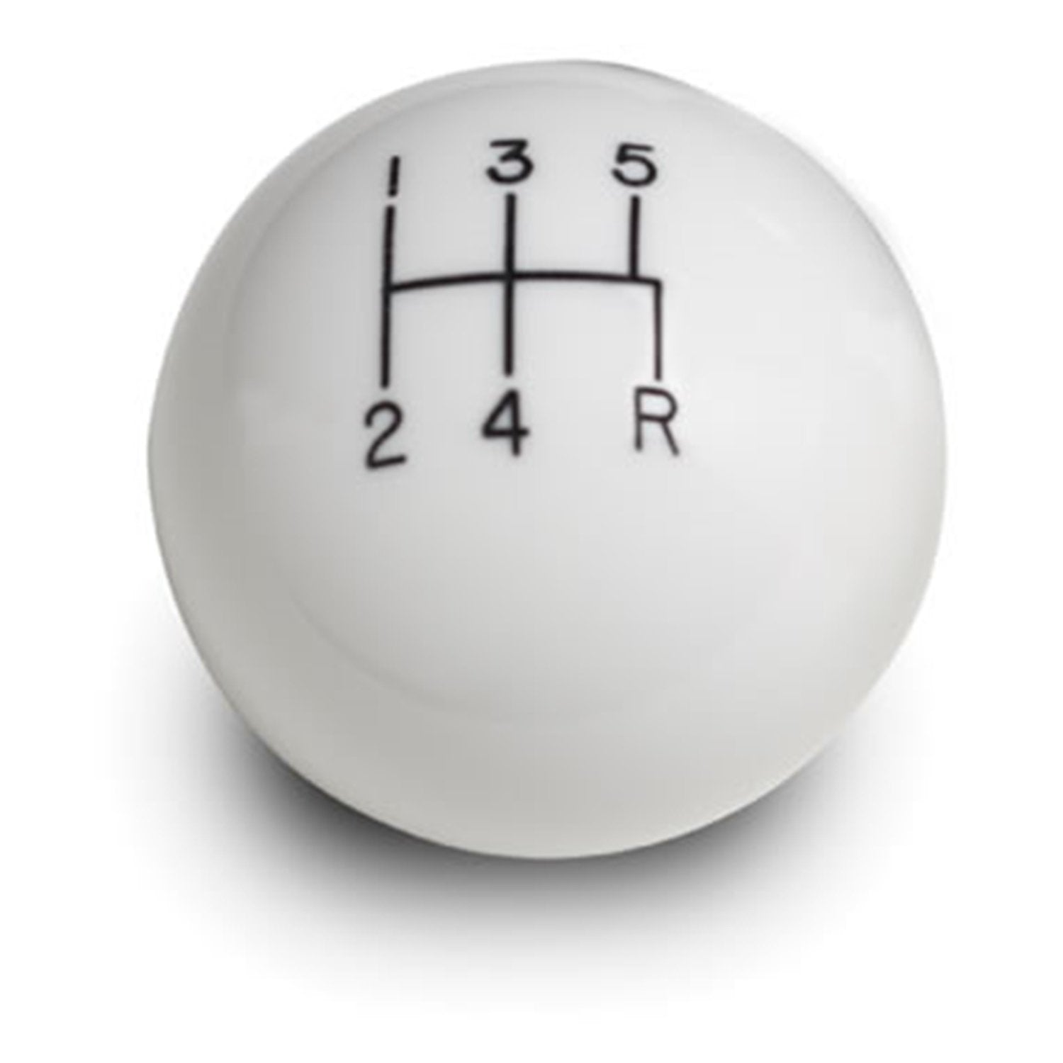 5-Speed Lokar Manual Shift Knob White