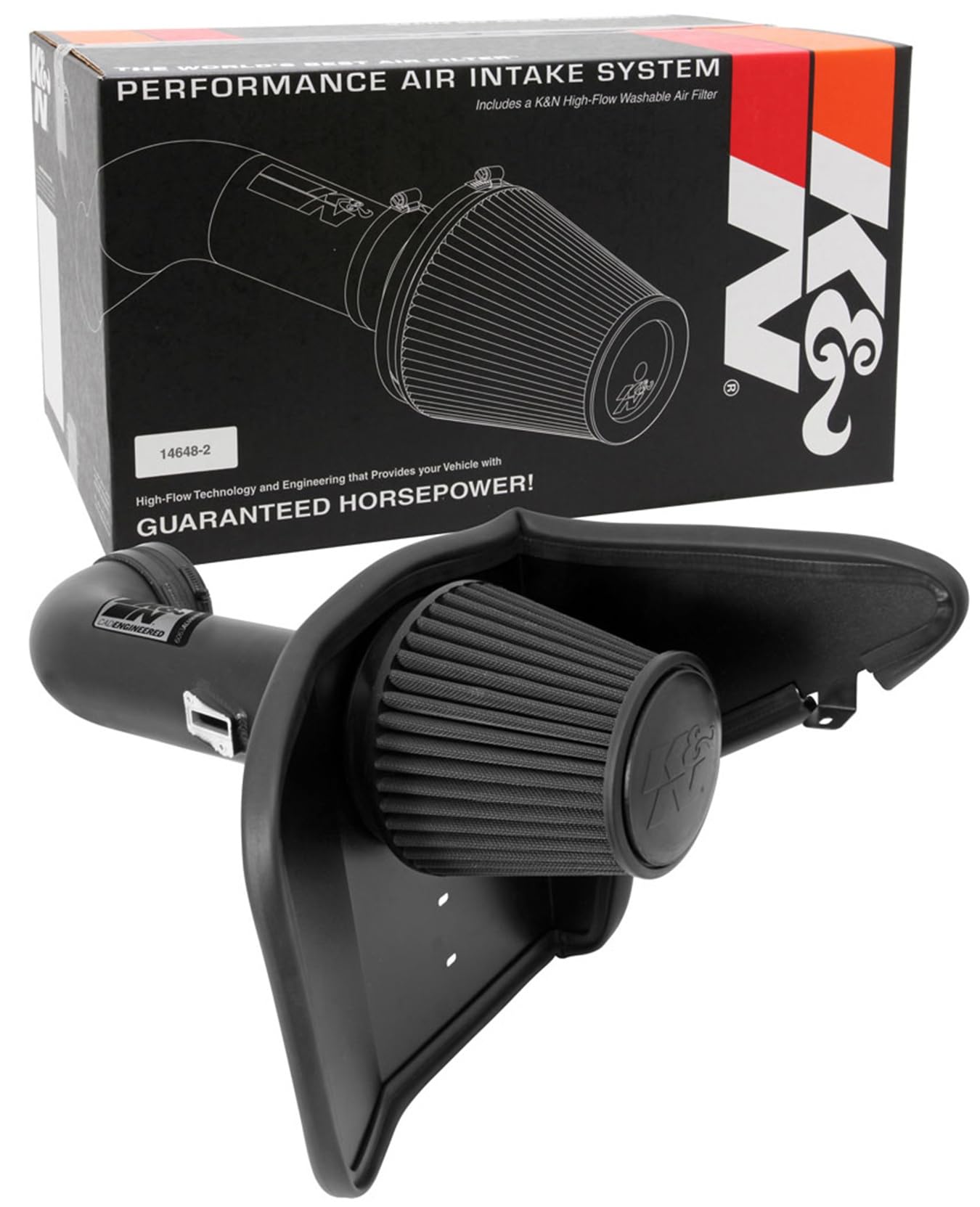 K&N Cold Air Intake System: Air Filter Dry-Flow, Increase Performance & Acceleration: Compatible with 2010-2015 Chervolet: Camaro SS, 71-4519