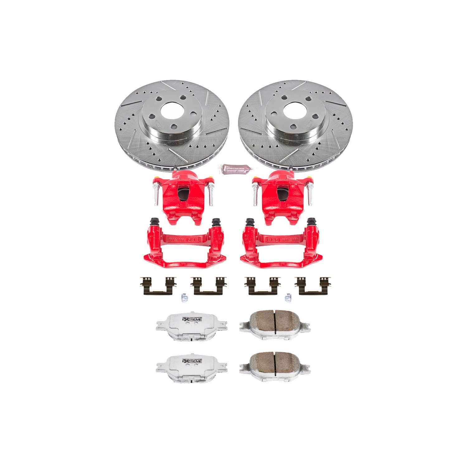 Power Stop Front KC2313A-26 Z26 Street Warrior Brake Kit For Toyota Celica 2000-2002 [Model Specific]