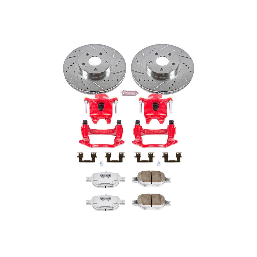 Power Stop Front KC2313A-26 Z26 Street Warrior Brake Kit For Toyota Celica 2000-2002 [Model Specific]