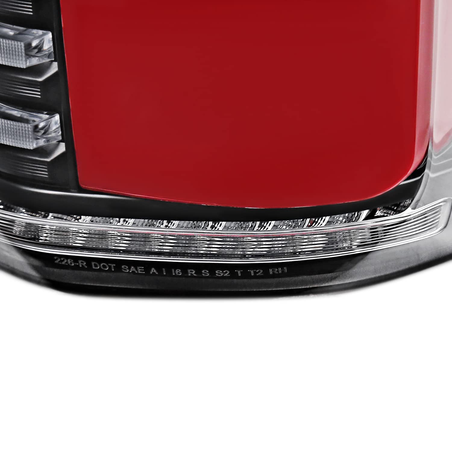 Black Lightning Style SPEC-D TUNING LED Tail Lights w/Red LED Sequential Turn Signal and Startup Animation Compatible with 2015-2017 Ford F150, Left + Right Pair Assembly