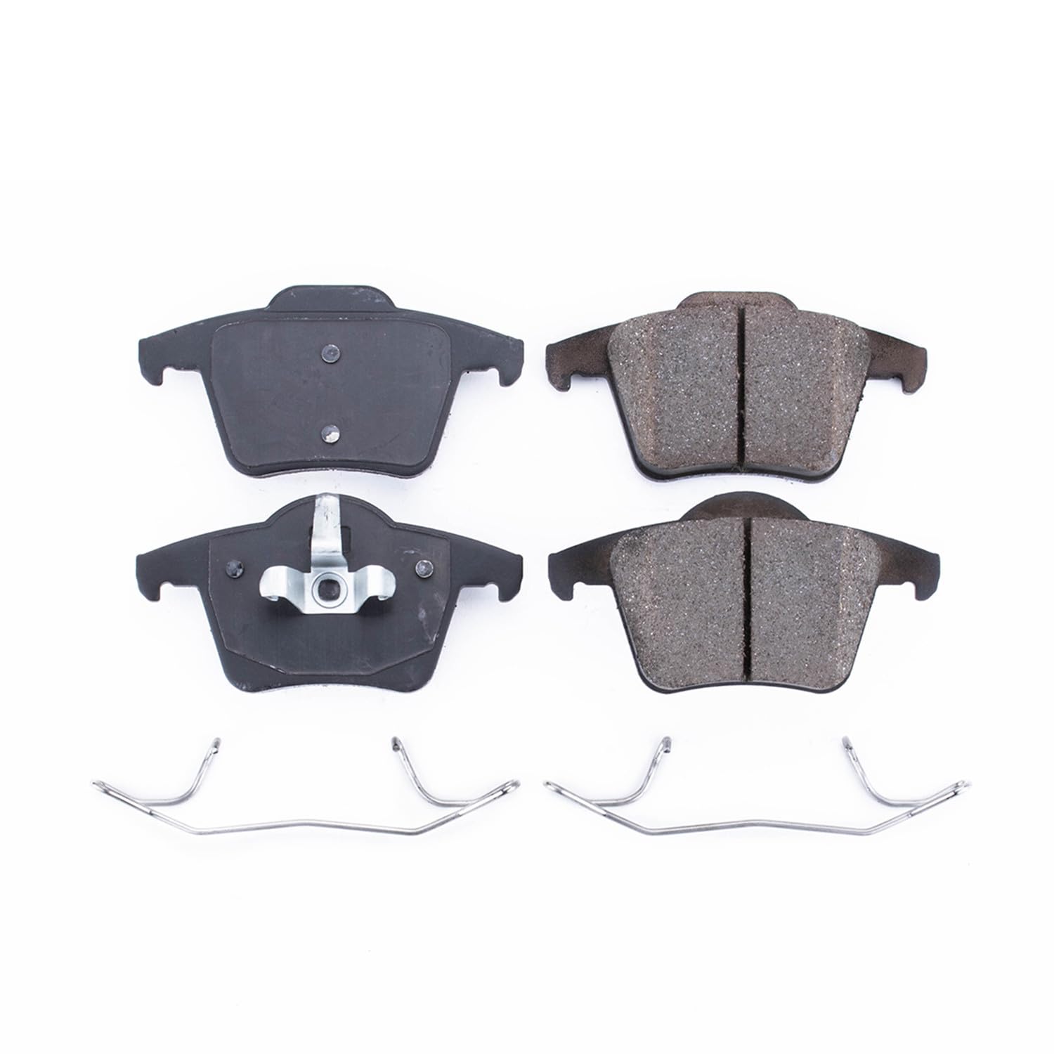 Rear Brake Kit Power Stop For Volvo XC90 2003-14 - Ceramic Brake Pads With Installation Hardware, 17-980