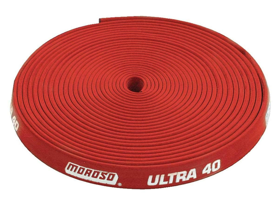 Moroso Ultra 40 72013 Red Insulated Wire Sleeve, Fits 8.65mm Wire, 25' roll