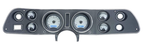 Chevy Camaro 1970-81 VHX System, Silver Face - Blue Display