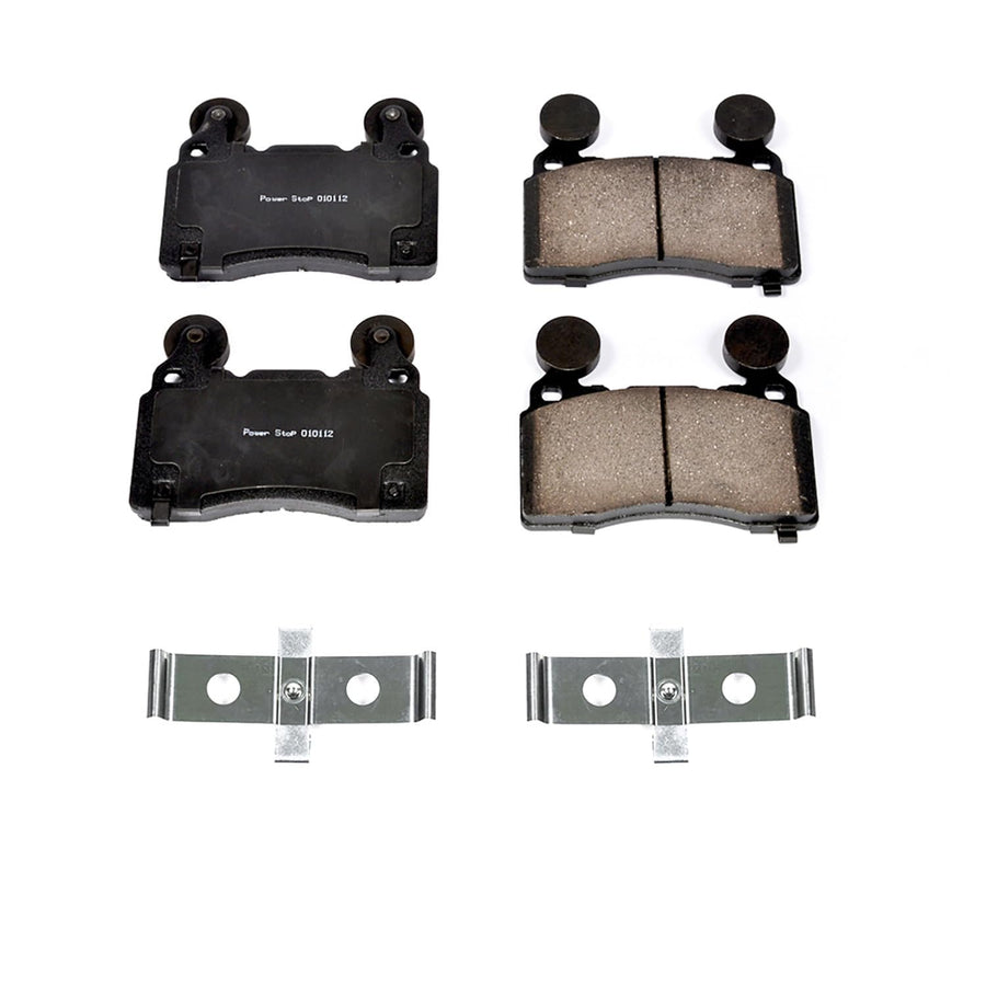 Power Stop Front Brake Kit For Chevrolet Camaro 2010-15 | Cadillac CT6 2016-18 - Ceramic Brake Pads With Installation Hardware, 17-1474