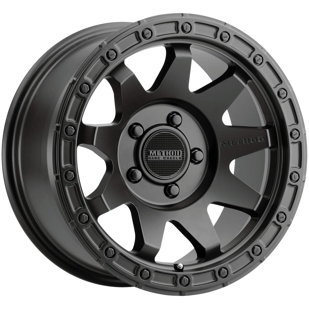 Black Method Race Wheels 317 Wheel with Matte (17 x 8.5 inches /5 x 5 mm, 0 mm Offset)