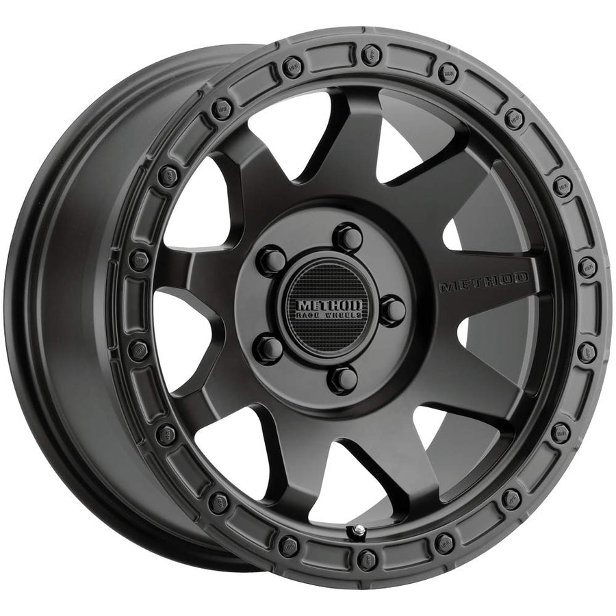 MR317 Method Race Wheels, 17x9, 12mm Offset, 5x5, 71.5mm Centerbore, Matte Black, MR31779050512N