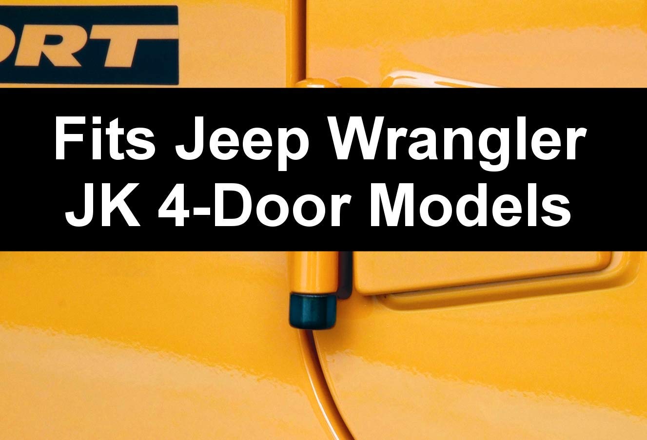 Jeep Wrangler JK Unlimited McGard 76060 Black Door Locks (Set of 4)