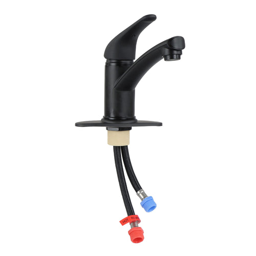 Empire Faucets Single Lever SL70LVRBMT-E Bathroom Faucet with Extended Roman Spout and Blade Handle - Black Matte